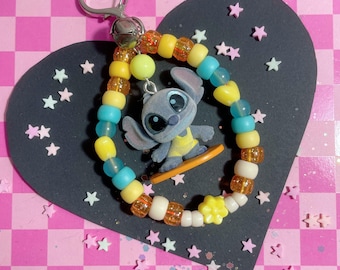 Stitch Kandi Keychain