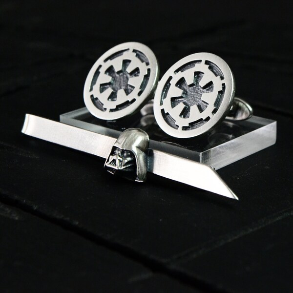 star wars cufflinks and tie clip