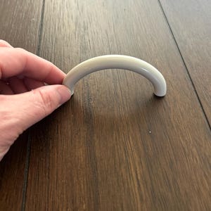 Belwith P847-GY Light Grey Plastic Curved Bar Knob Pull Hardware- 3 3/4" Drawer Pulls, Cabinets