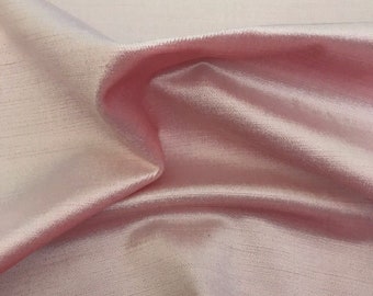Pink Shiny Velvet Fabric BY THE YARD
