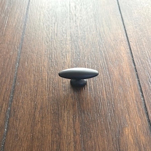 Amerock BP4476-FB Matte Black Everyday Heritage Knob Hardware Drawer Pulls, Cabinets