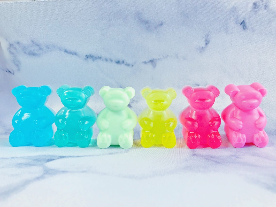 Jumbo Gummy Bear Soap Set Valentines Gift Guest Soap Travel Etsy