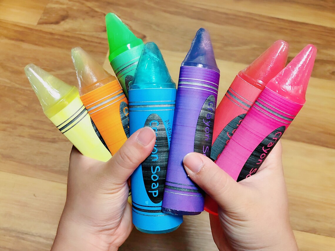 Jumbo Crayon Soaps Teacher's Gift Back to School Kids Etsy