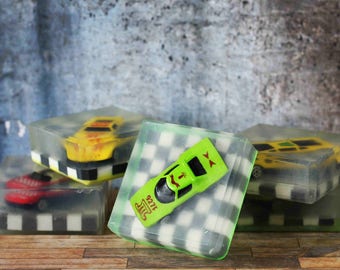 Toy Car Soap, Glycerin Soap, Kids Soap, bathroom decoration