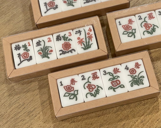 Featured listing image: Mahjong Soaps Flower Tiles