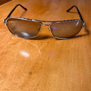 Vintage Chrome Hearts RED riot Sterling Silver Aviator Glasses