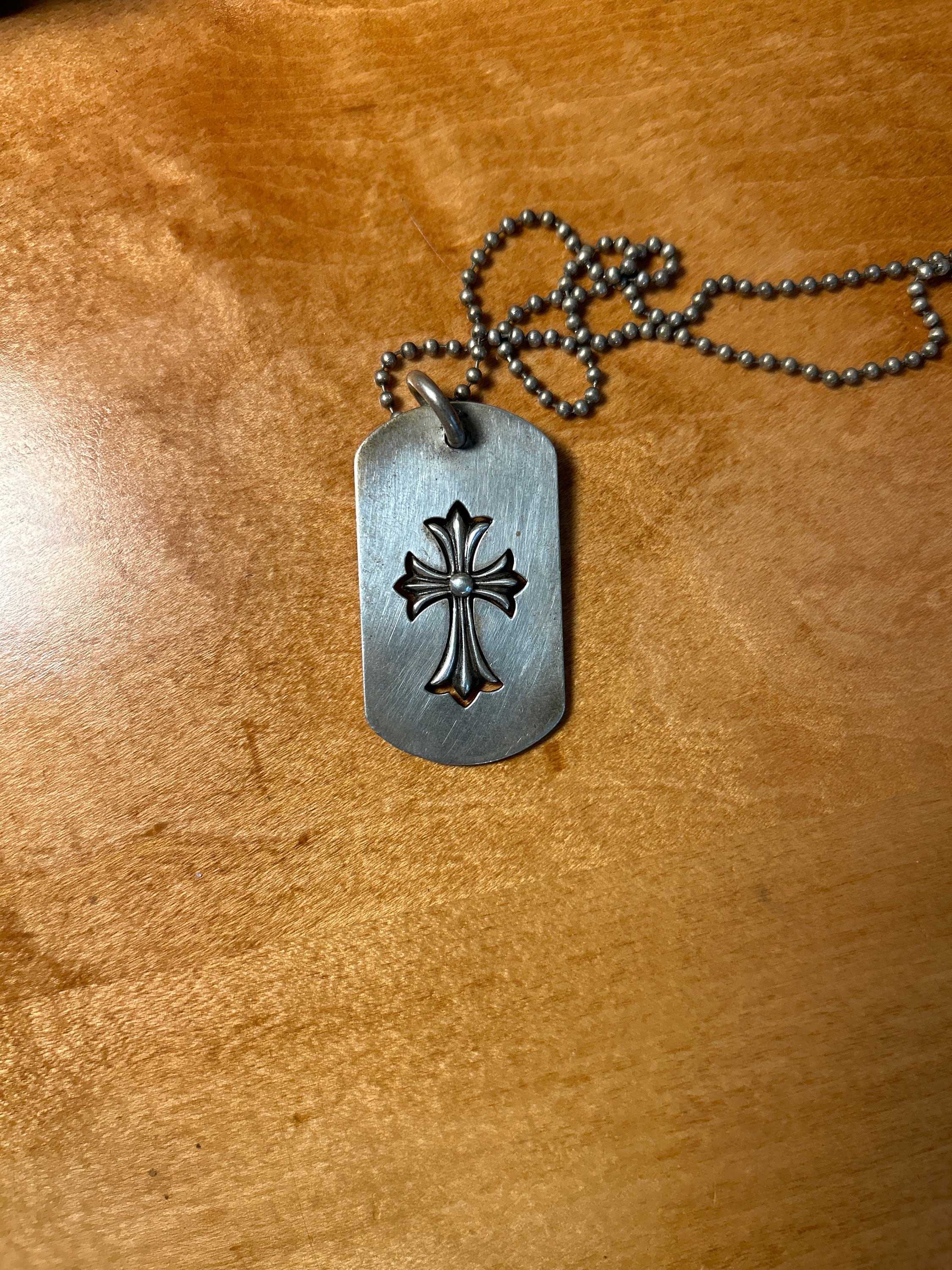 アクセサリー Chrome Hearts Dog Tag Chrome Hearts Sterling Silver Dog Tag - Etsy