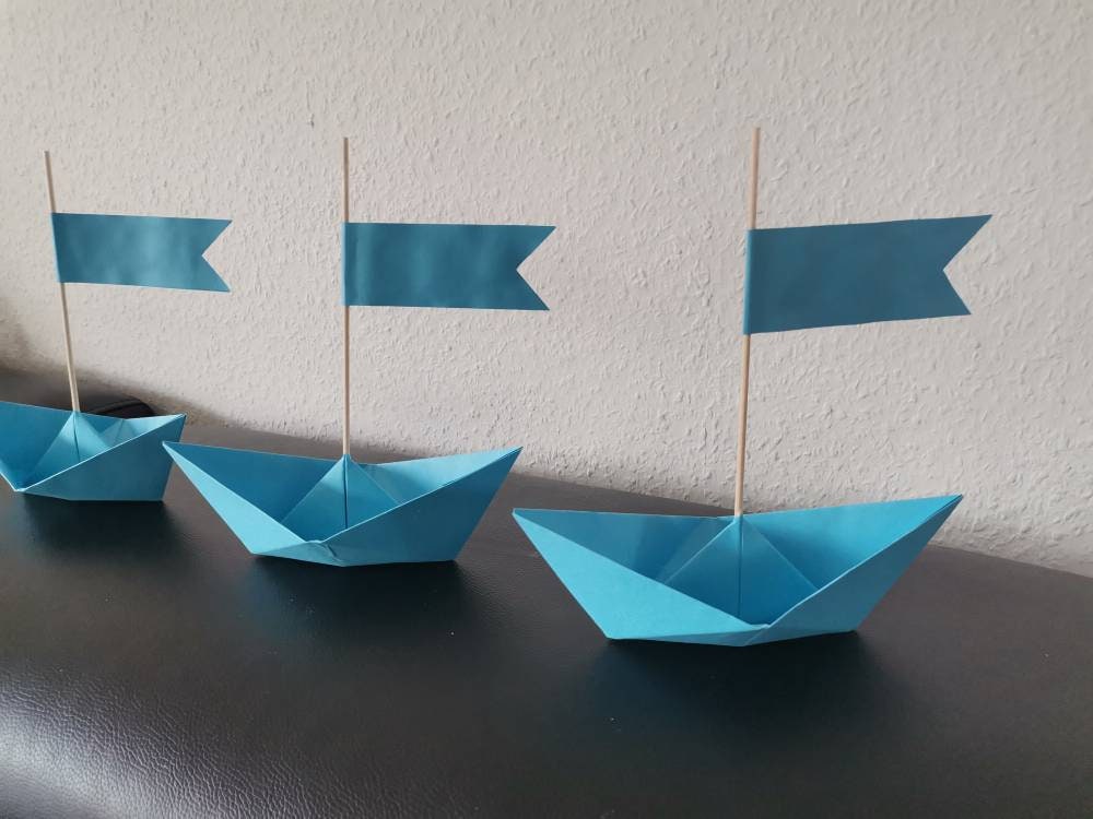 Set von 20 großes Boot Papierboot Origami-Kraft - Etsy.de