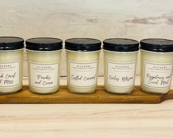 Wood Wick | Soy Candle | Hand-poured | 8oz | Flickers