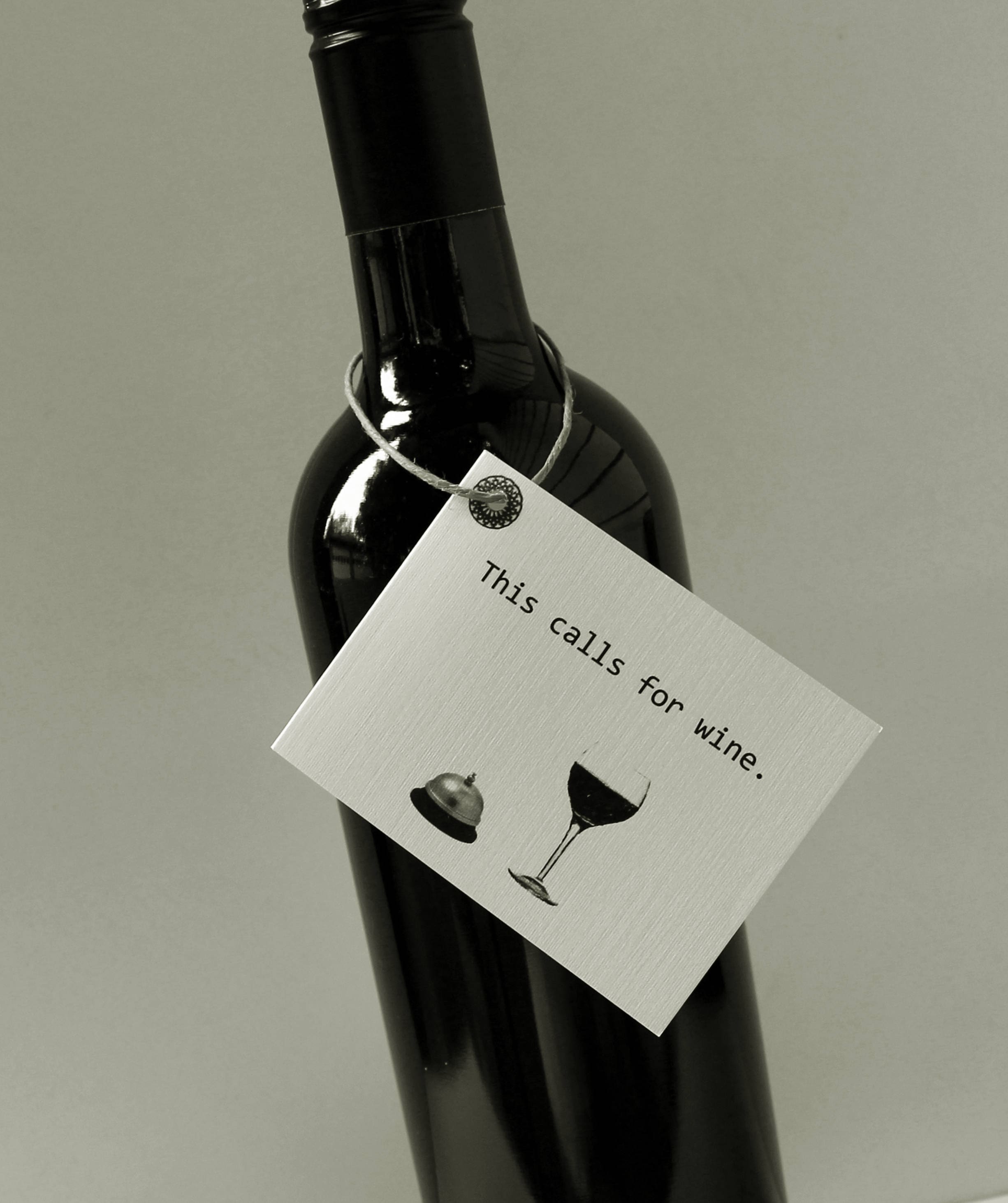 Esto requiere vino / / tarjeta de regalo hecha a mano, felicitaciones