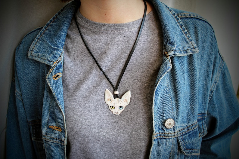 Custom Cat Necklace/custom Portrait/custom Dog Necklace/cat Etsy