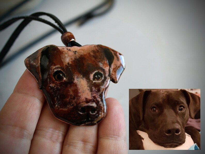 Custom Dog Necklace/dog Necklace/dog Photo Art/pet Etsy