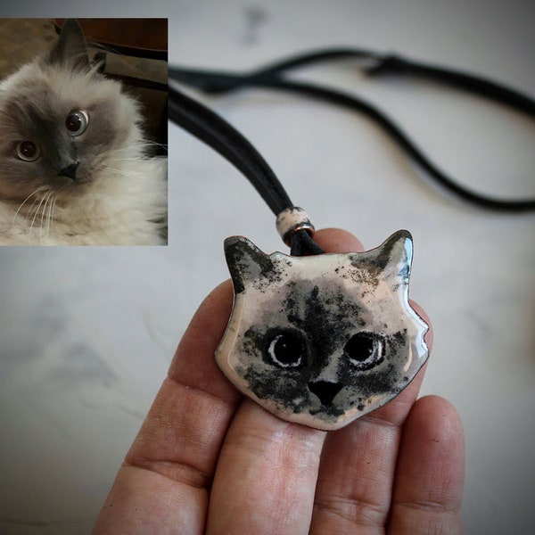 Pet Portrait Pendant Etsy