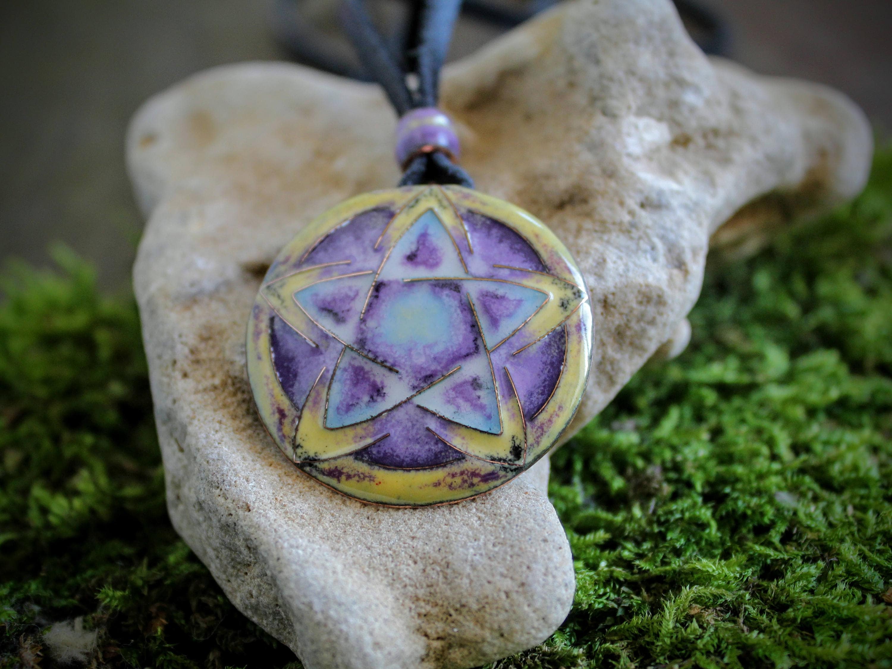 Witch shop pentagram necklace
