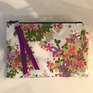 Floral Reißverschluss Handtasche, Geldbörse, Make-up-Handtasche, Tasche