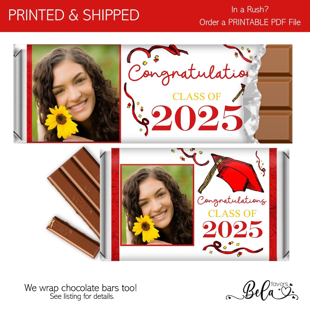 Custom Graduation Candy Wrappers 2026: Printed Personalized Party ...