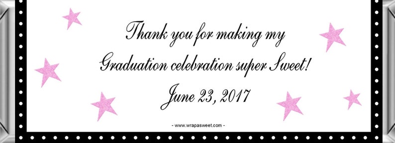 FREE Foil 2018 Personalized Candy Bar Wrappers for Graduation ~ Buy Wrapped Candy Bars or Wrappers Only ~ 1.55 oz Hershey Bar SET OF 12