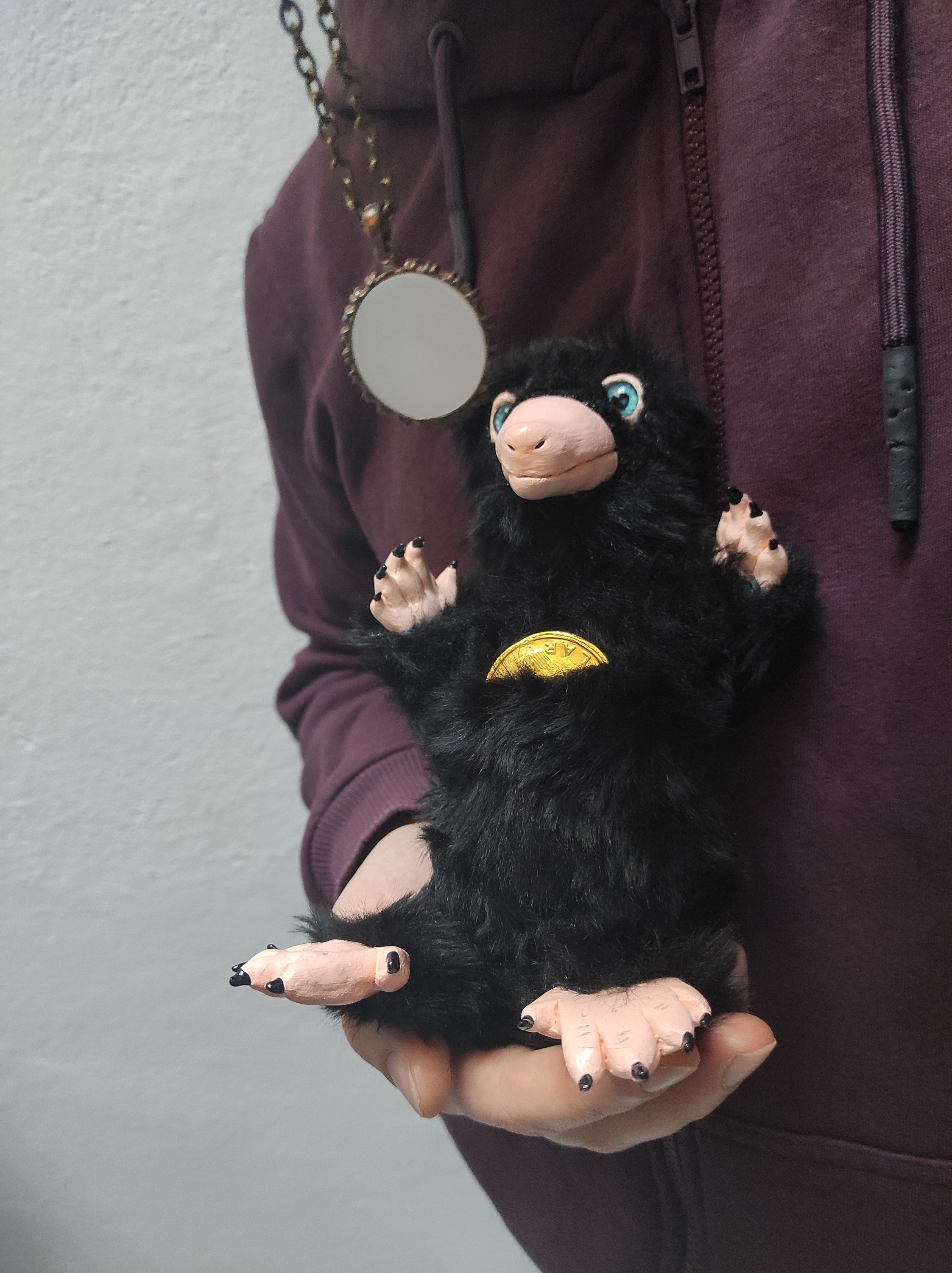 Marionnette à main en peluche Niffler avec son - Animaux fantastiques