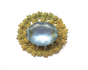 Antique/Vintage Art Nouveau/Deco Czech Glass Crystal Brooch