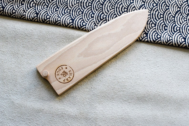 Housse saya en bois pour couteau SANTOKU image 1