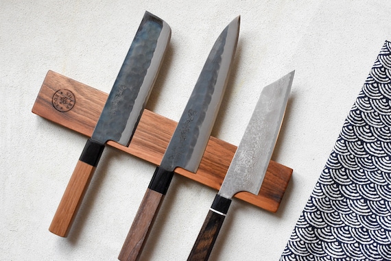 Porta coltello magnetico legno per 5 coltelli -  Italia