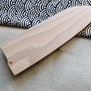 Housse saya en bois pour couteau SANTOKU image 5