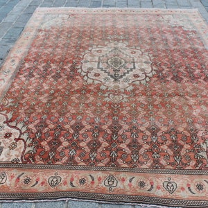 OUSHAK RUG,78x115 inch,200x293 cm, Vintage Rug, Hand Made Rug, Turkish Oushak Rug, Area Rug, Big Size Floor Rug, Wool Rug,Bohemian Rug