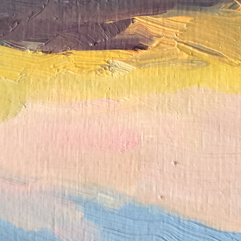 Blue Sea is an Oil Painting on a Gessoed Wood Panel by Etsy