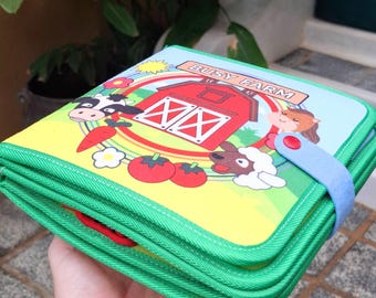 Kleinkind beschäftigt Buch, Baby Montessori Spielzeug Filzbuch Kleinkind Geschenk, ruhiges Buch für 1 2 3 4 5 Jahre alt, Patenkind Geschenk