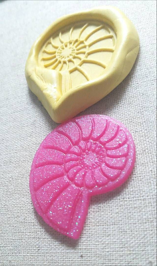 Silicone seashell mold resin mold clay mold polymer clay Etsy
