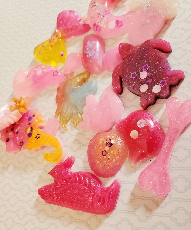 Random Blue Sweets Cabochons 10 PC PACK