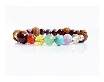 Chakra Healing Bracelets, Meditation Chakra Bracelet, Handmade Spiritual Bracelet