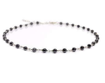 Hematite Choker Necklace