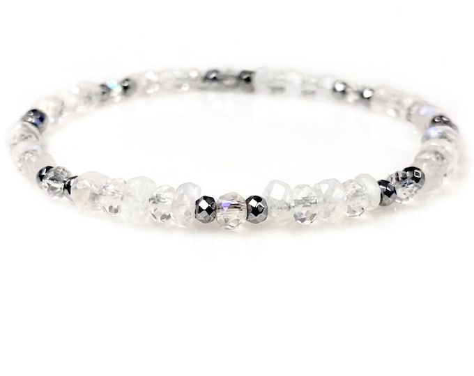 Rainbow Moonstone Bracelet