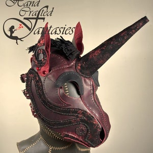 Red Unicorn Mask