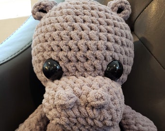 Crochet Chunky Hippo ~ PATTERN ONLY