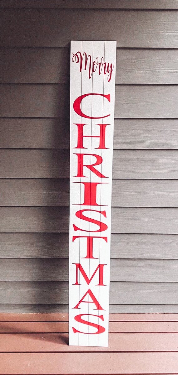 Download Free Front Porch Welcome Sign Merry Christmas Porch Sign Etsy SVG DXF Cut File