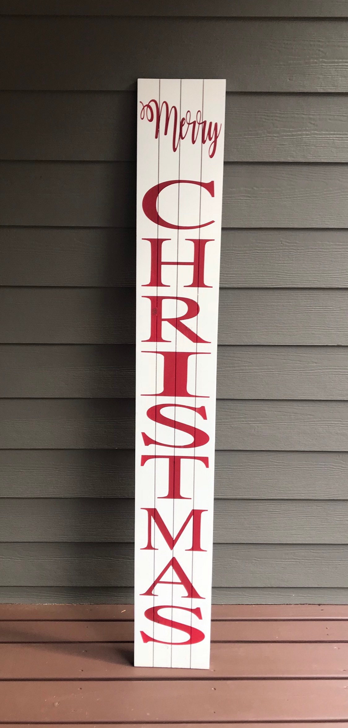 Front Porch Welcome Sign Merry Christmas Porch Sign | Etsy