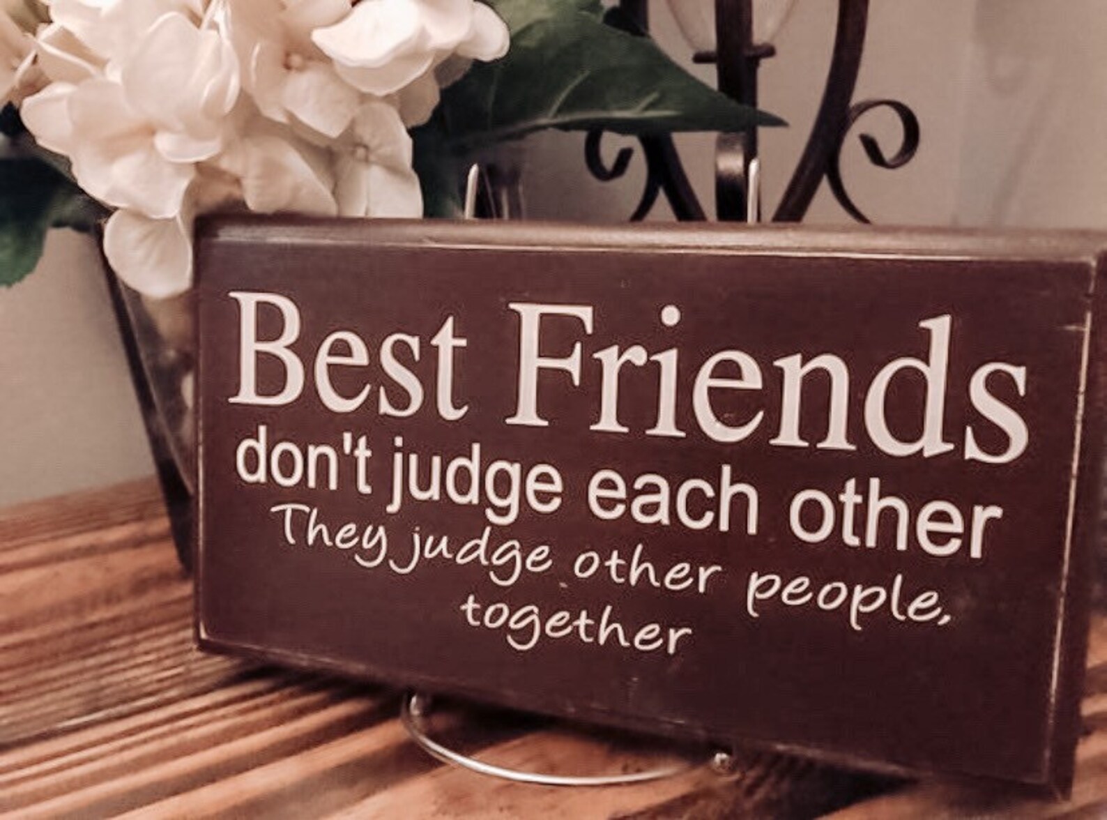 Best Friends Gift Best Friends Sign Small Sign Shelf Sign Etsy