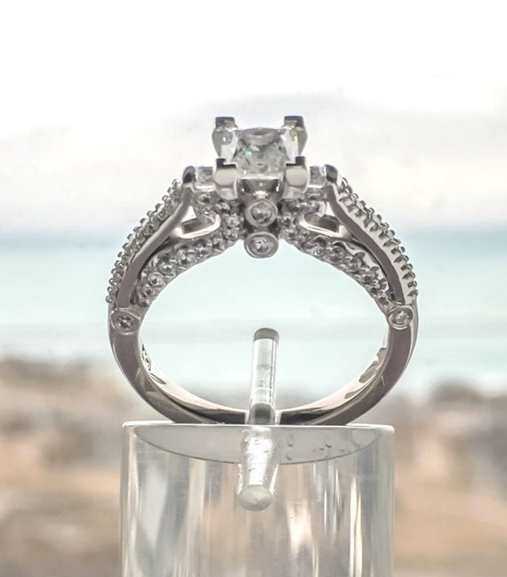 fleur de lis engagement ring