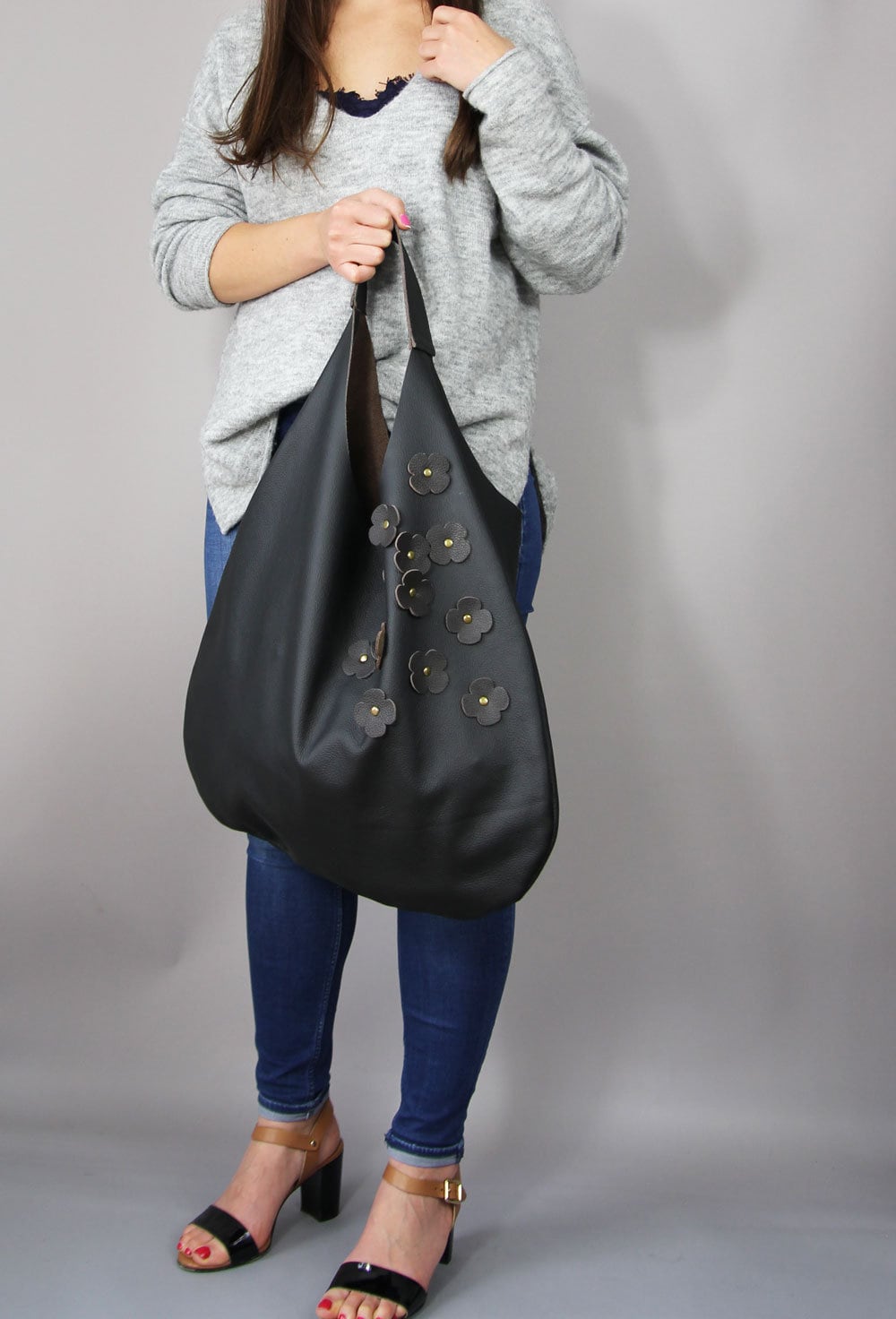 Leather Hobo Bag main image 1