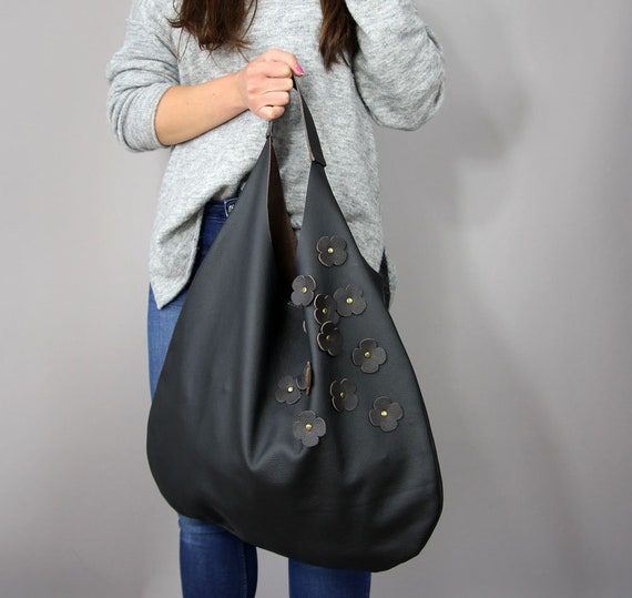 Grain leather hobo best sale bag