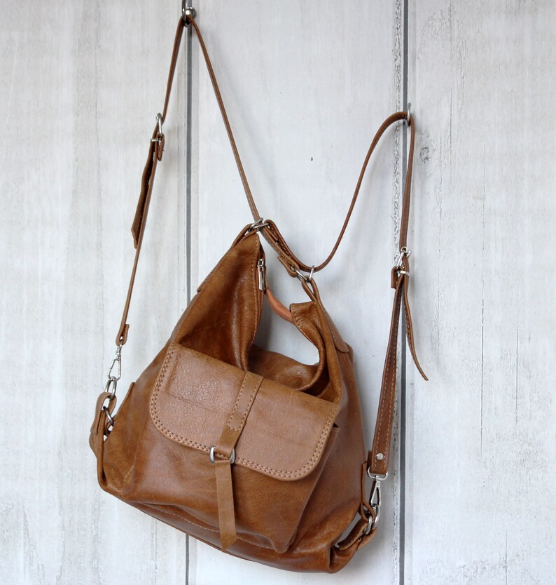 camel backpack purse
