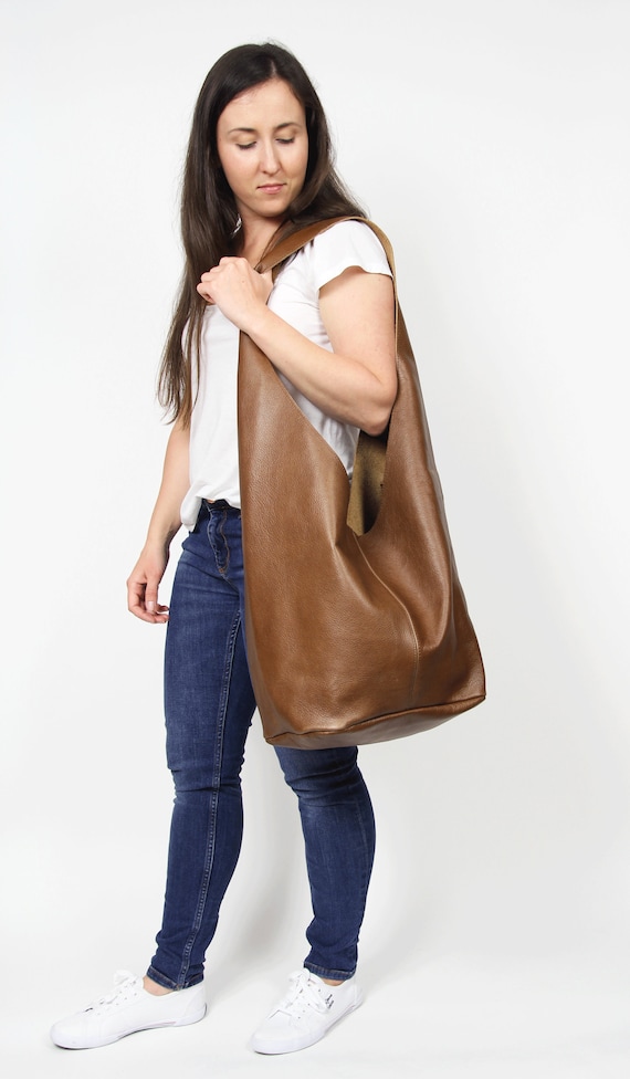 French Tote - with Boho Fringe, Braided Handle Chocolate