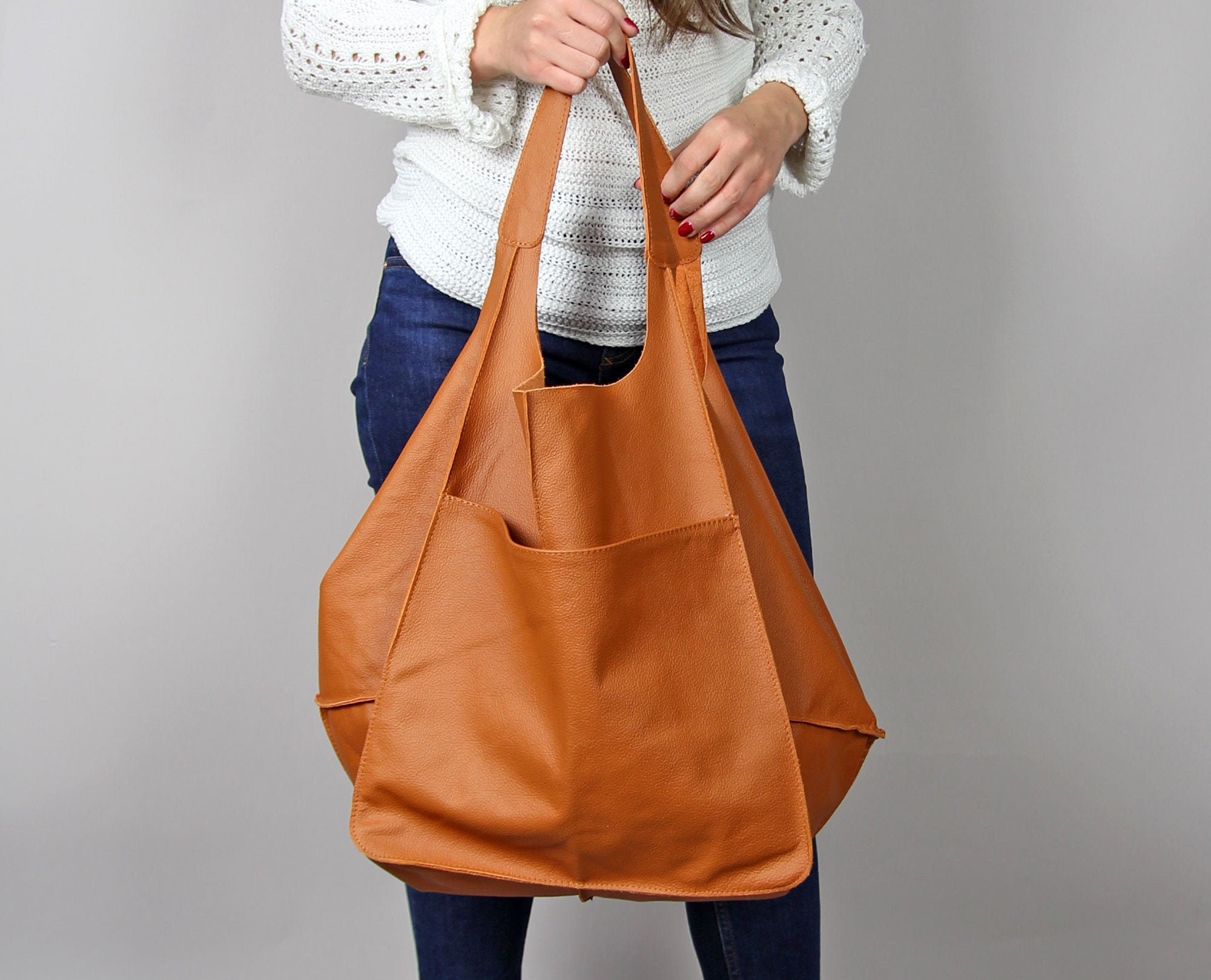 Everyday TOTE bag Slouchy Tote Purse carryall bag Soft Etsy