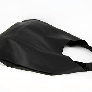 BLACK LEATHER HOBO bag, Black Handbag for Women, Black Handbag for Women, Soft Leather Bag, Every Day Bag, Women black bag image 5