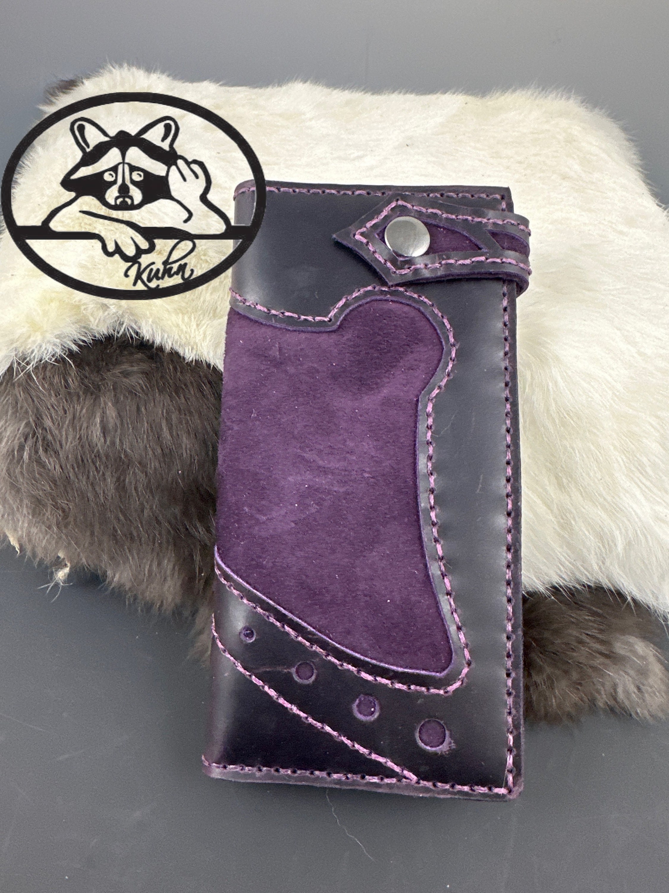 Purple Long Wallet - Etsy