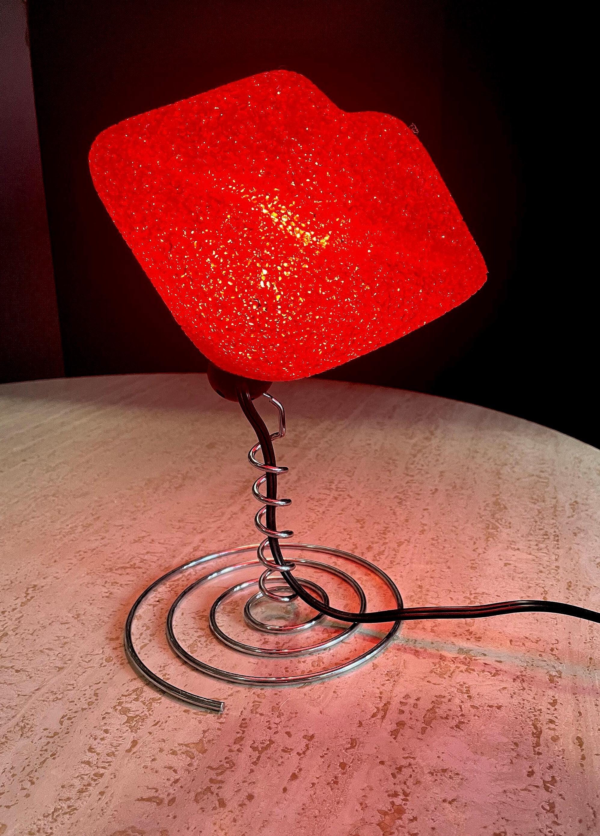Vintage Pop Art Big Red Lips 1980s Popcorn Accent Lamp - Etsy