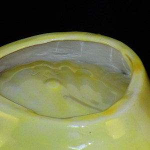 Decorative Yellow Ceramic Shell Shaped Dish or Shallow Bowl image 5