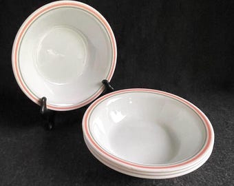 Corelle “Peach Floral” 18oz Bowls, Set of 4